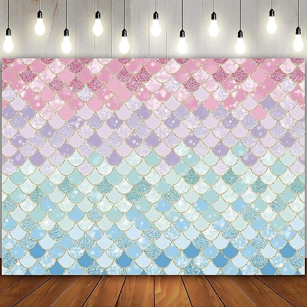 6x4ft Blå Rosa Fiskeskjell Bakgrunn For Barndåp Gutt Jente Barnefødselsdag Rosa Blå Skjell Arrangement Fest Dekorasjoner Forbruksvarer Fotografisk