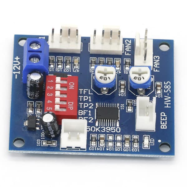 DC 12v Temperaturkontroll CPU Hastighet Fläktkontroll Högtemplarm Pwm PC Ny Yo