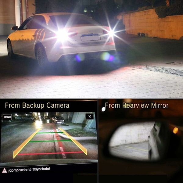1156 P21w Ba15s 12v-24v LED-autonpolttimo, 1200 lumenin valkoinen 6500K, HD-linssillä, käytetään takavaloissa, peruutusvaloissa, takasumuvaloissa jne. (2 kpl)