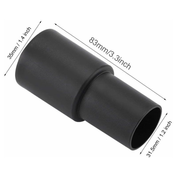 5-delad universell sugslangadapter-kit, vrid ID 31,5 mm/11/4\" till ID 35 mm/1,2/5\" munstycksanslutning