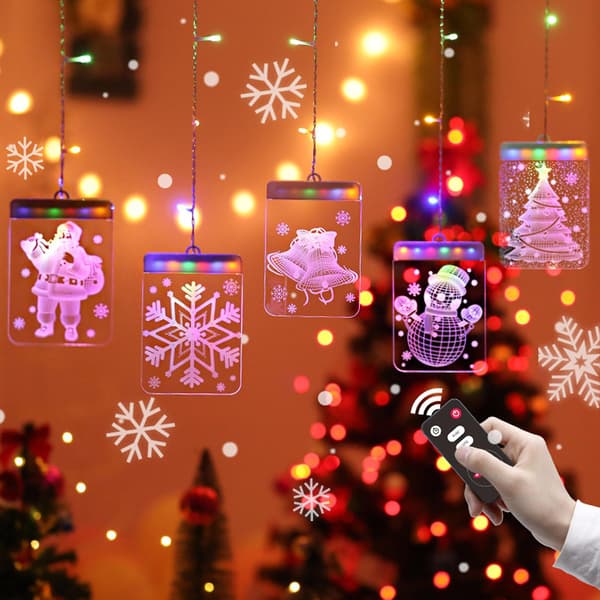 LED julbelysning 3D ljusslinga
