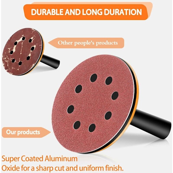 Bcc 100 st 8-hålshjul 5" 1000 för Orbital Sander