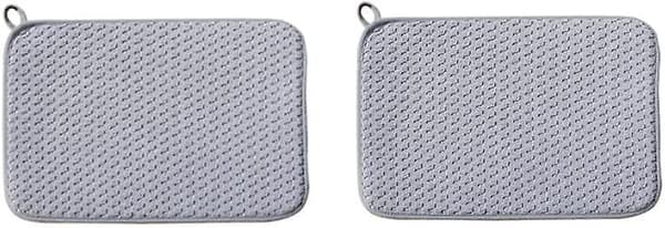2-pack diskställsmatta i mikrofiber, absorberande diskställsmatta för diskbänk i köket