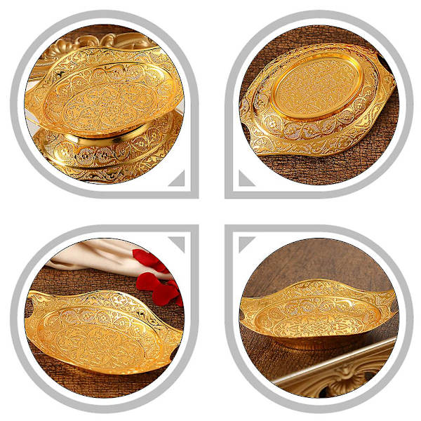 Europeisk stil snacks serveringsbricka Multi-use torkad frukt tallrik Chic frukt tallrik