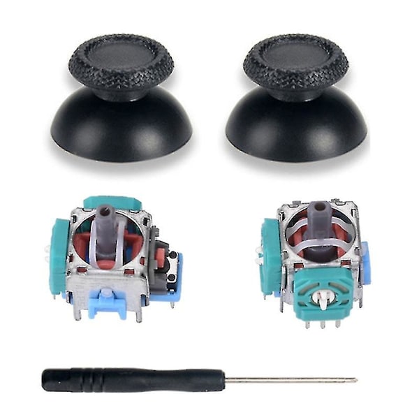 5-i-1 Höger Vänster Analog 3d Joystick Tumstock Reparationssensor Modul Del Med Rocker Cap Skruvmejsel För Ps5 Spelkontroll
