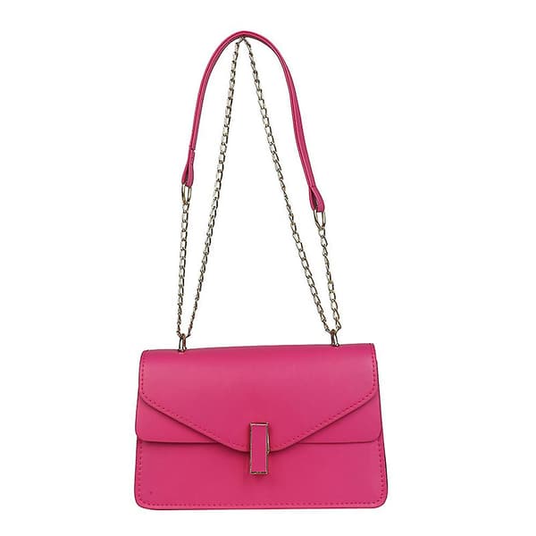 Liten axelväska för kvinnor, liten handväska crossbody väskor handväskor axelväskor rose röd
