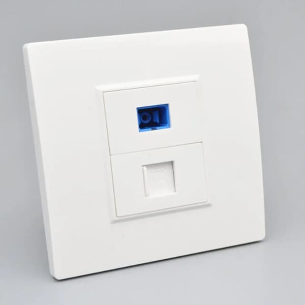 SC fiberoptisk interface, vægstik, RJ45 netværksstikpanel, Connecto type1