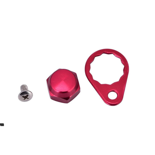 Rullskruv mutterhölje låsplatta DIY fisketillbehör (röd-höger hand)