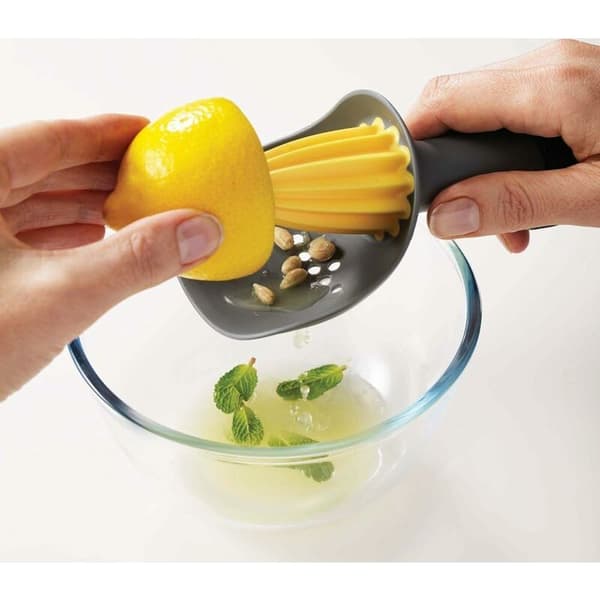 Citruspress med kärnuppsamlare - Grå