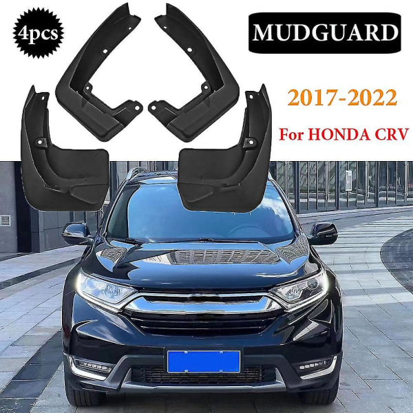 4x högkvalitativ fram bak för Honda Crv 2017-2022 stänkskärmar Fender stänkskydd Stänk stänkskydd Biltillbehör