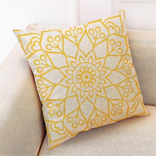 Kuddfodral Enkel Geometrisk Mönster Soffa Bil Kastkudde Överdrag Heminredning 4-pack