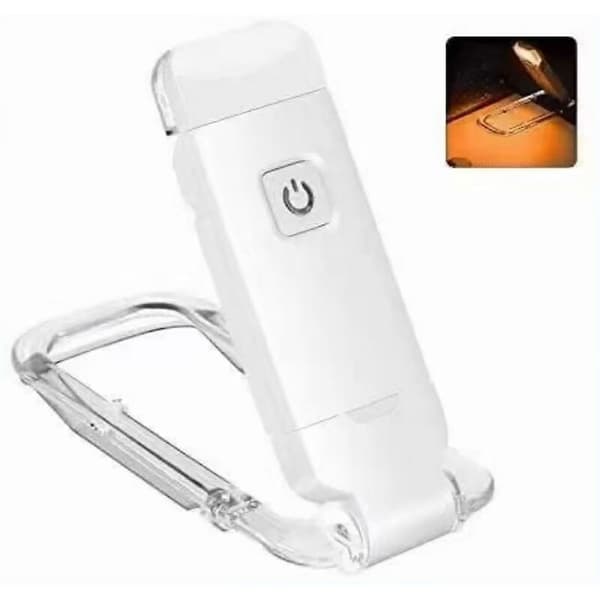 Genopladelig LED-læselampe, foldbar USB-bogstander
