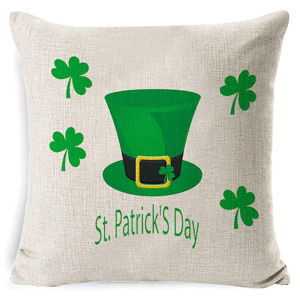 4-pack Heminredning Överdrag St. Patrick's Day Kuddfodral Kudde Överdrag