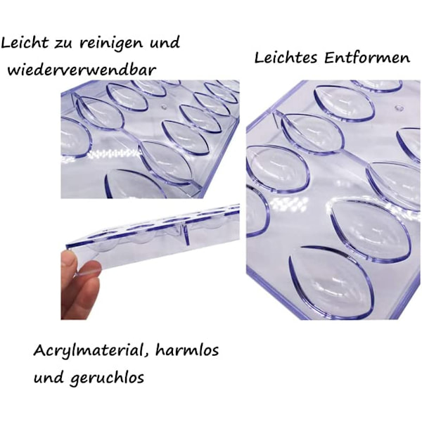 Polykarbonat chokladform, lotusform
