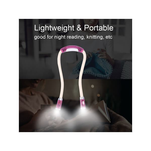 LED halslæsningslampe fleksibel halslys foldbart lys