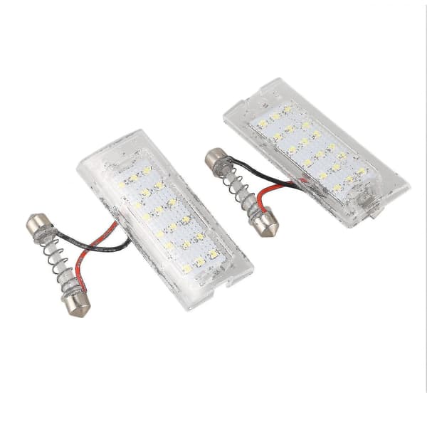 Par felfria LED-nummerskyltslampor för X5 E53 X3 E83 03-10