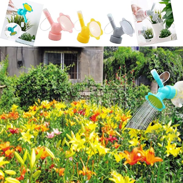 2-pack flasköverdelssprinkler, 2-i-1 bevattningstoppsprinkler, lämplig för bevattning av plastflaskor