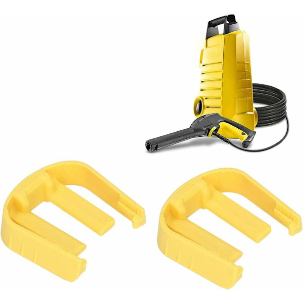 2 stk. C-klips hurtige stik, trykvaskepistol udskiftning C-klips til Karcher K2 K3 K7 biltrykvaskpistol (gul)