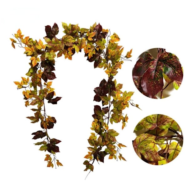 Falsk tuggummi höst lönnlöv söt klätterväxt Halloween dekorativ konstgjord blomma