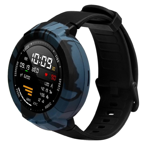 Huami Amazfit Verge Watch Camouflage Pattern Soft Full Cover Silicone CaseBlue