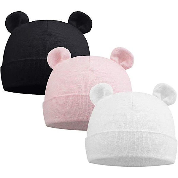 Pesaat Nyfødt Sykehuslue For Tidligfødte Gutter Jenter Beanie Solid Spedbarn Barn Huer Høst Vinter