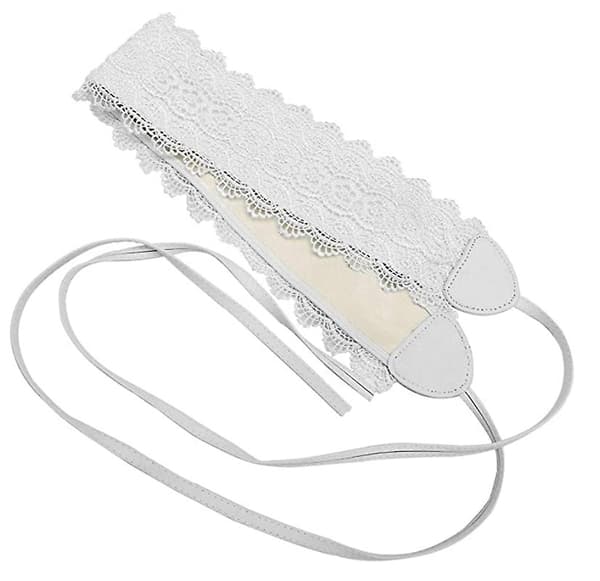 Kvinnors Retro Bälte Spets Bredd Bälte Höft Bälte Spets Upp Bälte Wrap Bälte
