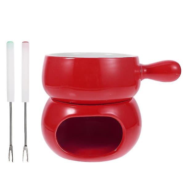 1 set Keramisk Chokladfondue
