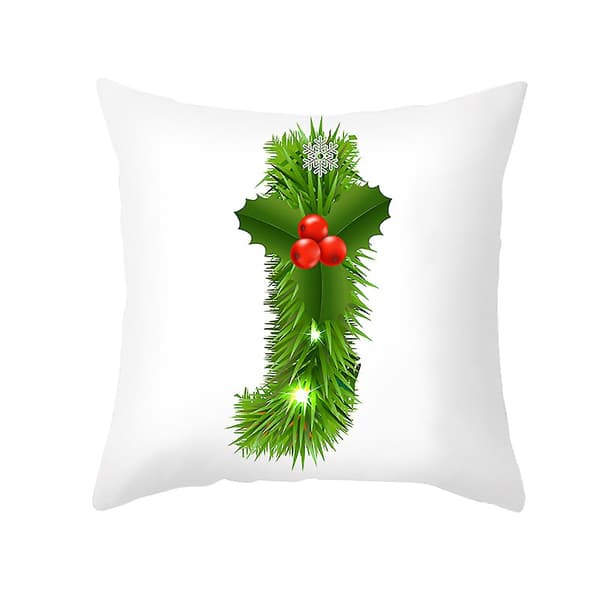 Julkuddeöverdrag med glitter, soffkudde, hemdekoration