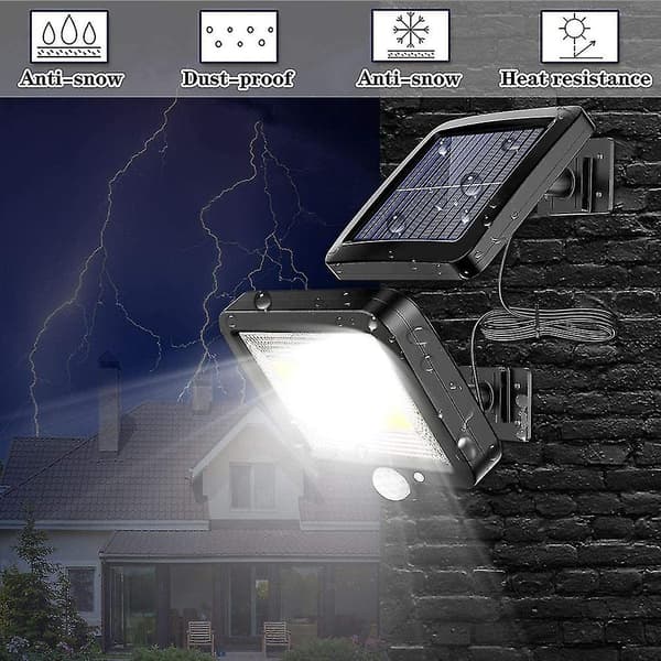 Solar Light Udendørs Bevægelsessensor Væglampe
