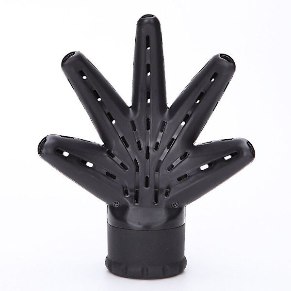 Torktumlare Diffuser Plast Handform Hår Diffuser Frisörverktyg（SVART）