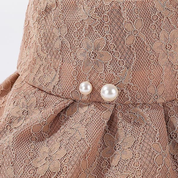 Damspets vikbar utomhus fiskarvisirhatt Upf 50+ bred brätte, beige