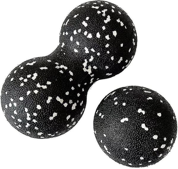 2st Set, Peanut Duo Massagebollar, Duoball 8cm & 16cm, För Self Myofascial Trigger Point Release
