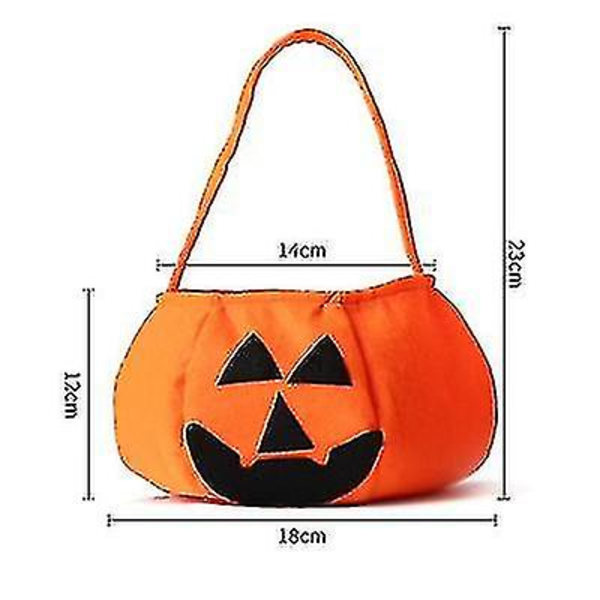 Halloween hopfällbar pumpa Jack Lantern väska godis presentkorg Trick or Treat väska-1