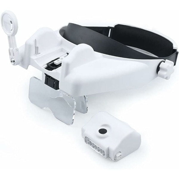 High-resolution head magnifier with 2 LED lamps maintenance special optical reading 4 lenses 1.2 x 1.8 x 2.5 x 3.5 x UC22