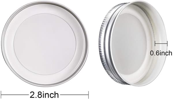Mason Jar Regular Silikon Tätning Läckagesäker Säker Mason Förvaring Solida Lock - 24-Pack