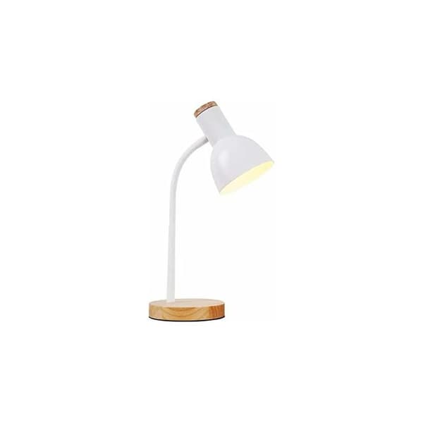 ARGOS skrivebordslampe, 1xE-27 med træ (SORT)
