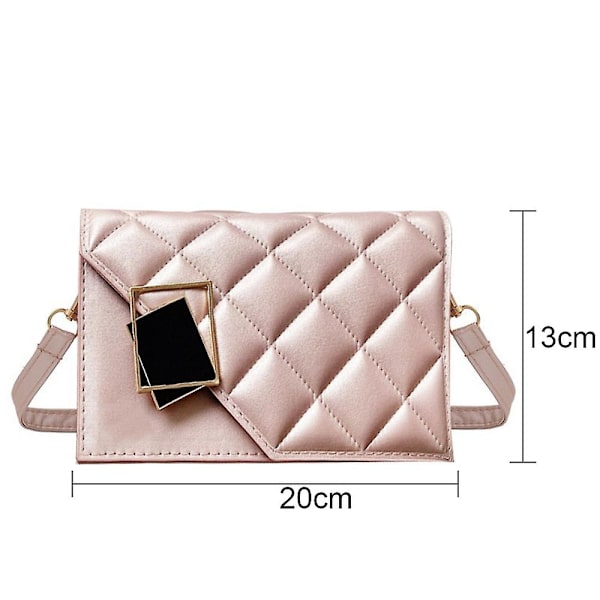 Crossbody-väskor för kvinnor, små handväskor, axelväska, damhandväska, rosa