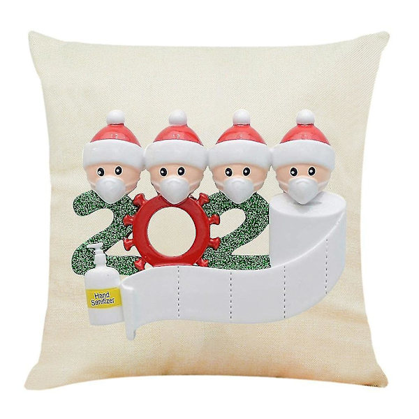 Hemma Jul Dekoration Kuddfodral Överlevde Familjen Kuddfodral Kuddfodral