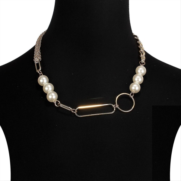 Geometrisk vintage halsband hänge kedja choker retro halsband för kvinnor mode present-26