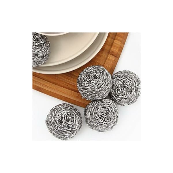 Rostfri skrapsvamp, skrubbsvamp - 12-pack, vikt 18 g