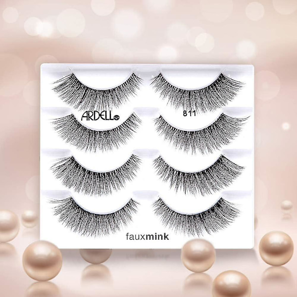 Falska fransar Faux Mink Demi Wispies Multipack, 2 pk x 4 par（4 par (förpackning om 1)，Faux Mink 811）