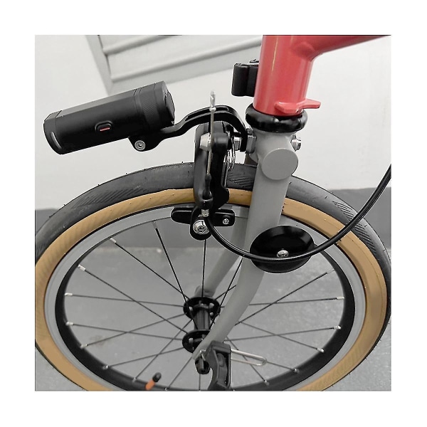 Cykelfrontljusfäste för hopfällbar cykel, hopfällbar cykelkamera för ljusfäste, silver