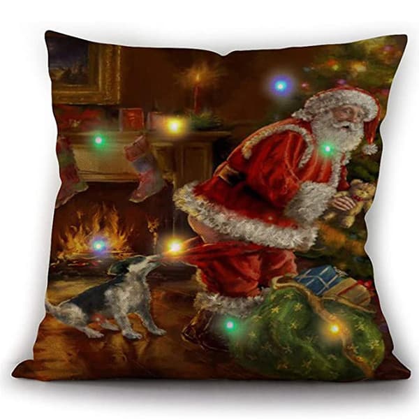 Julbelysning LED Kuddfodral Heminredning Kuddfodral Soffa Blinkande