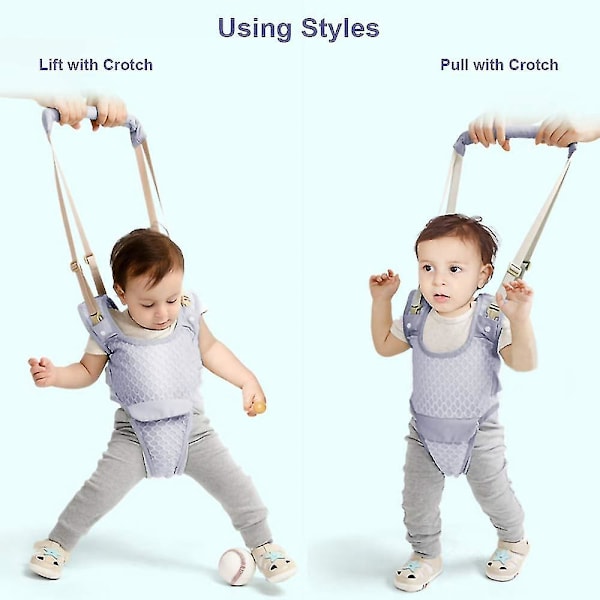 Justerbar Baby Learning Walker Sele & Hållbälte För 7-24 Månader (Lila)