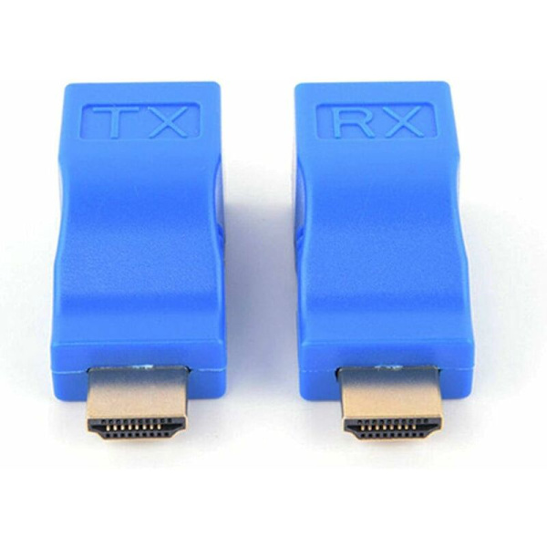 HDMI-förlängare 1080P RJ45 Nätverks-LAN-portar HDMI-förlängare upp till 30 m över LAN CAT5e/6 UTP Ethernet-kabel för HDTV-skärm 1 par