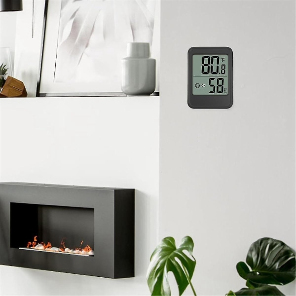 3 st digital hygrometer inomhus hygrometer termometer, rumstermometer med temperatur- och fuktighetsmonitor