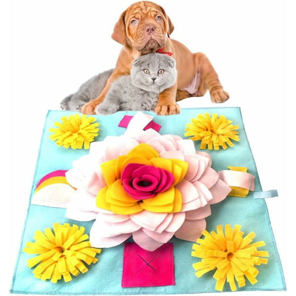 Sniffmatta för hundar, Triumph Dog Play Mat Interaktiv leksak Valp Sniffmatta Husdjursmatningsmatta Hundtränare Mattor för tryckavlastning Hjärnstimulering