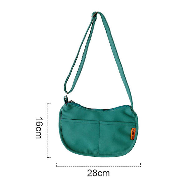 Flickor Messenger Bag Casual Liten Frisk Och Enkel Barn En-axlad Dumpling Baggrön