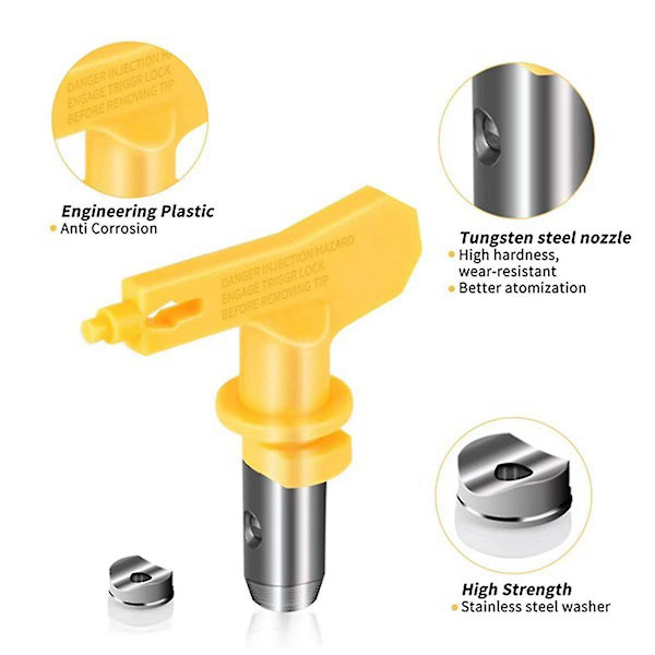 Airless färgmunstyckesats, spraymunstycken Airless färgspruta munstyckesats Airless spruta sprutning Pa