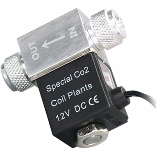 ??Magnetventil til akvarium CO2 System Regulator DC 12V Output Connect M10 1 udvendigt gevind Enkelt hoved lydløs lavtemperaturversion